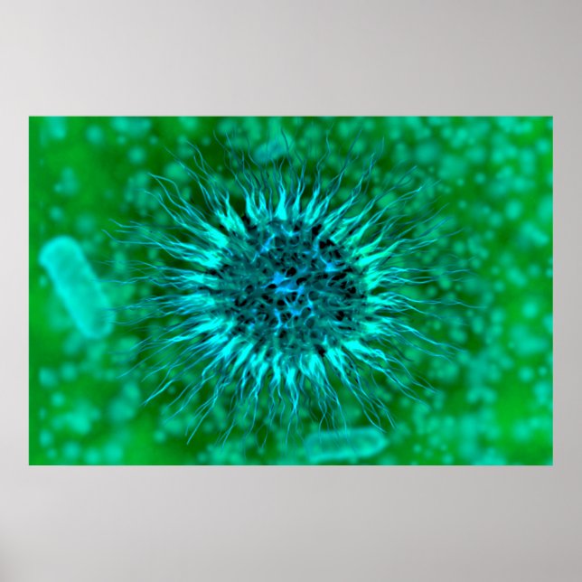 Microscopic View Of Dendrimers 3 Poster (Front)