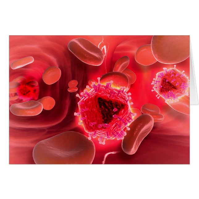 Microscopic View Of HIV Virus Inside The Lungs (Front Horizontal)