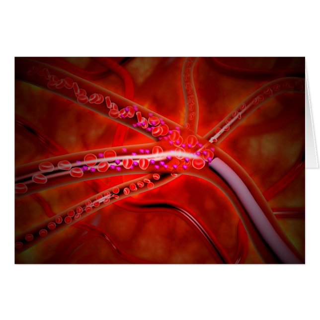 Microscopic View Of Medicine Being Injected (Front Horizontal)