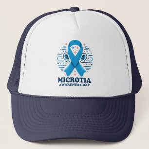 Microtia Awareness National Day Ear Blue Ribbon Trucker Hat