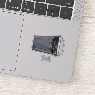 Microwave cartoon illustration