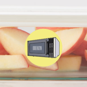 Microwave cartoon illustration