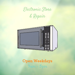 Microwave cartoon illustration
