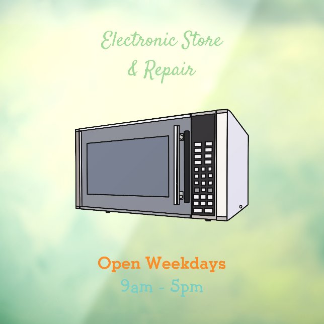 Microwave cartoon illustration (Sheet 3)