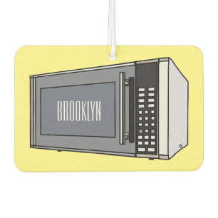 Microwave cartoon illustration car air freshener
