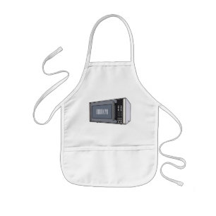 Microwave cartoon illustration kids apron