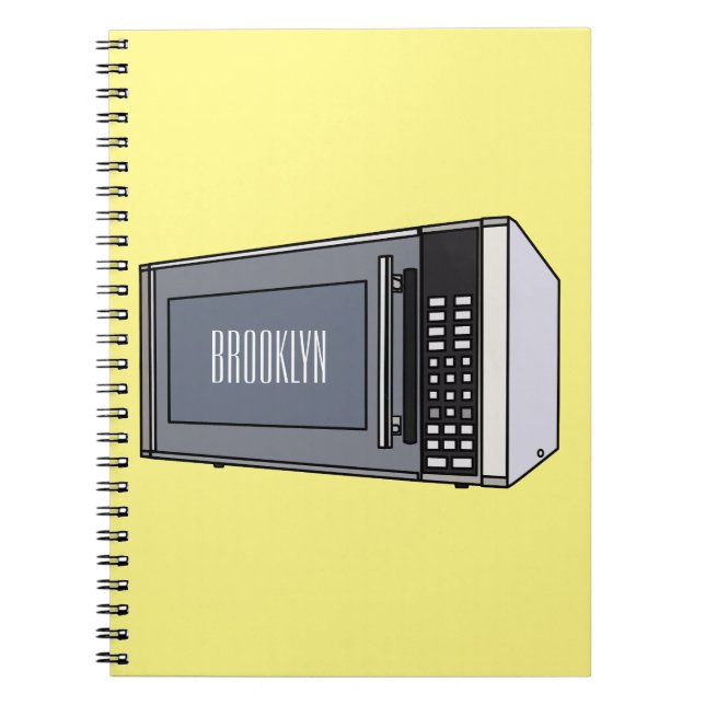 Microwave cartoon illustration notebook (Front)