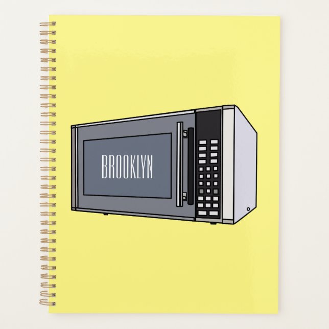 Microwave cartoon illustration planner (Front)