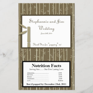 Microwave Popcorn Wrapper Bamboo Bliss