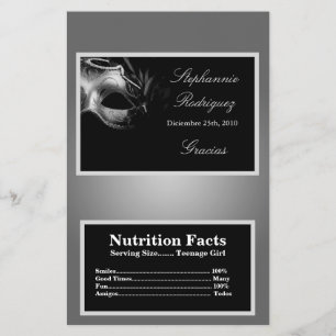 Microwave Popcorn Wrapper Mis XV Silver