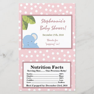 Microwave Popcorn Wrapper Safari Jungle Elephant