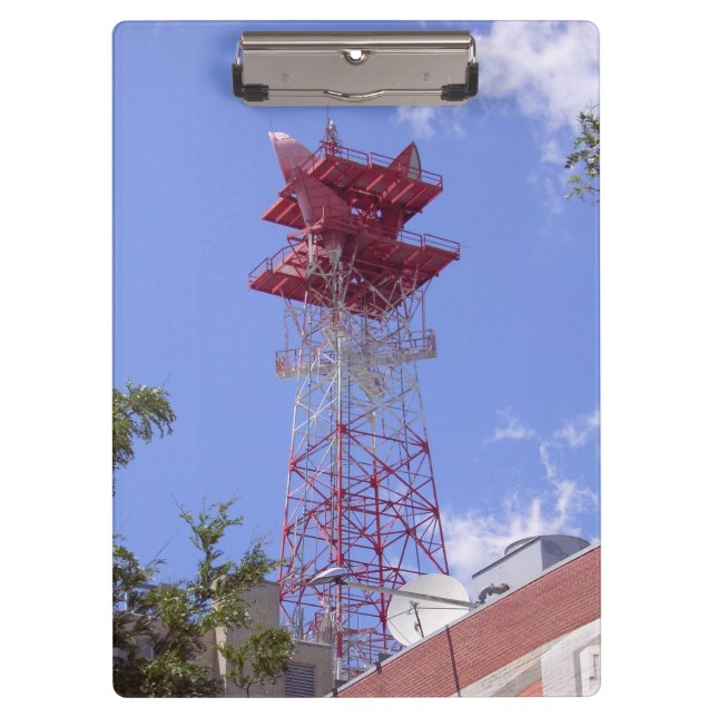 Microwave Relay Radio Telecom Tower Clipboard (Front)