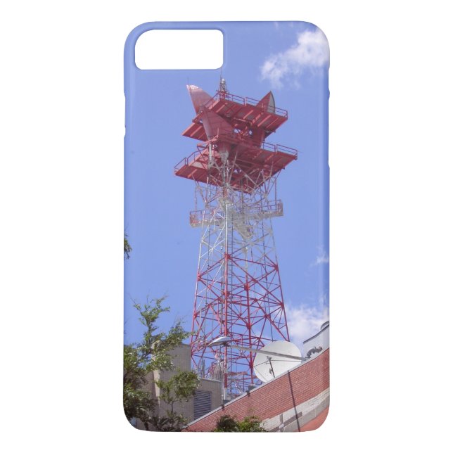 Microwave Relay Radio Telecom Tower iPhone 7 Case (Back)