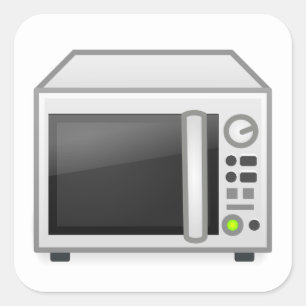Microwave Square Sticker