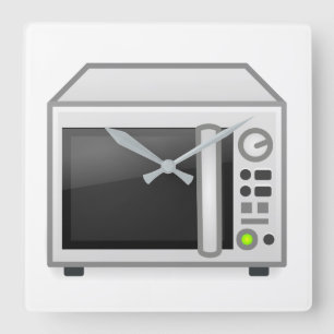 Microwave Square Wall Clock