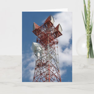Microwave Telecommunications Tower Card