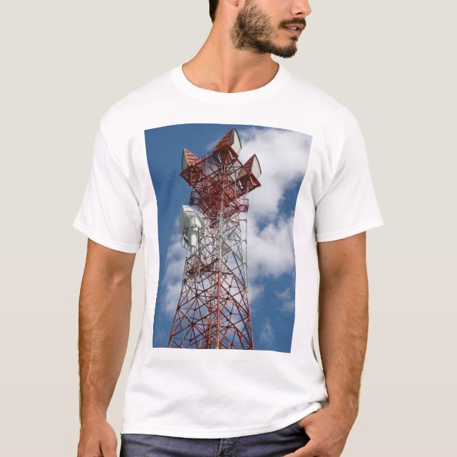 Microwave Telecommunications Tower T-Shirt (Front)