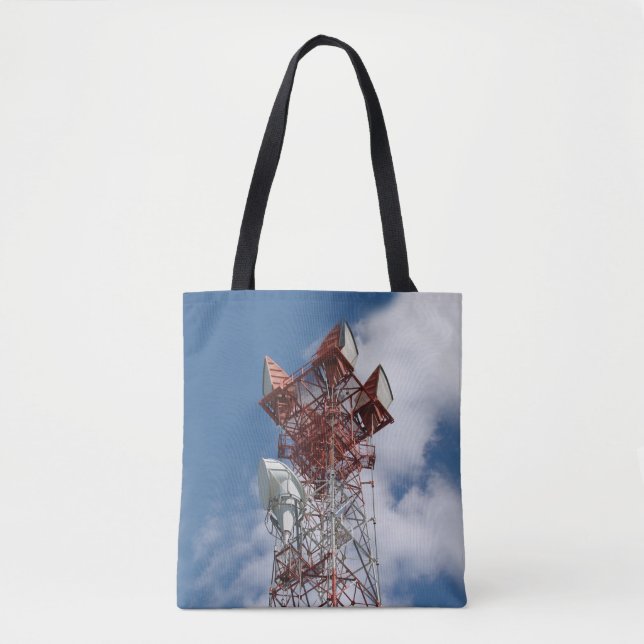 Microwave Telecommunications Tower Tote Bag (Front)