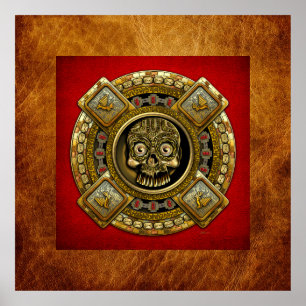 Mictlantecuhtli – Aztec God of Death Poster