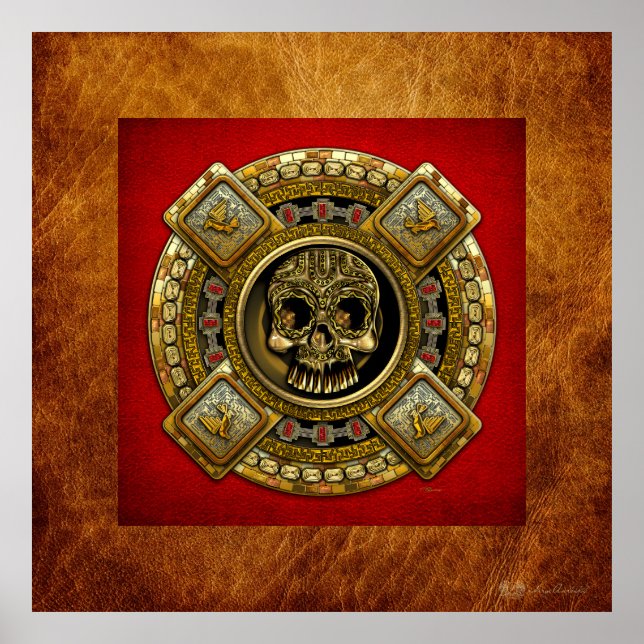 Mictlantecuhtli – Aztec God of Death Poster (Front)