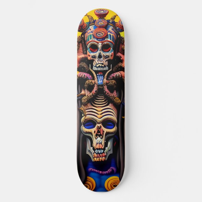 "Mictlantecuhtli" Skateboard (Front)