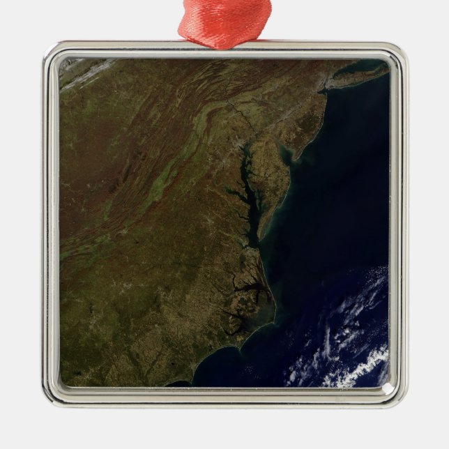 Mid-Atlantic United States Metal Tree Decoration (Front)