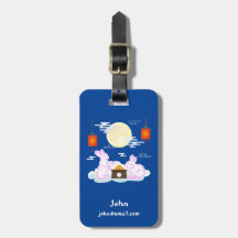 Mid Autumn Festival Moon Rabbit Mooncake Clouds