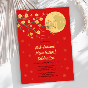 Mid-Autumn Moon Festival Dragon Holiday Card