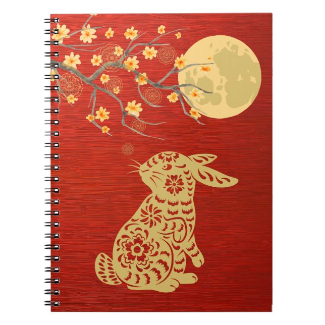Mid-Autumn Moon Festival Rabbit Notebook (Front)