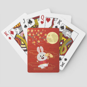 Mid-Autumn Moon Festival Rabbit Playing Cards