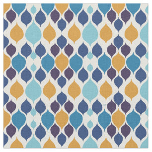 Mid Century 1960s Geometric Colorful Fabric