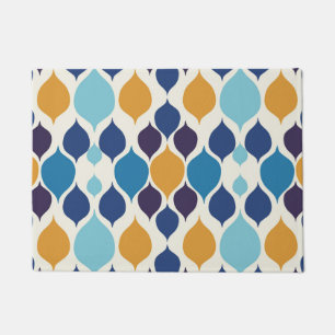 Mid Century 1960s Geometric Colourful Doormat