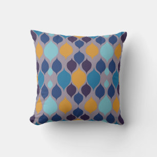Mid Century 1960s Geometric Pastel  Cushion