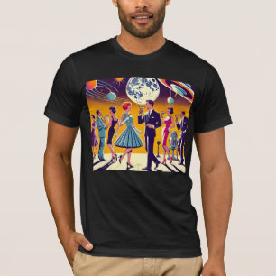 Mid Century 60s Space Age Cocktail Party T-Shirt