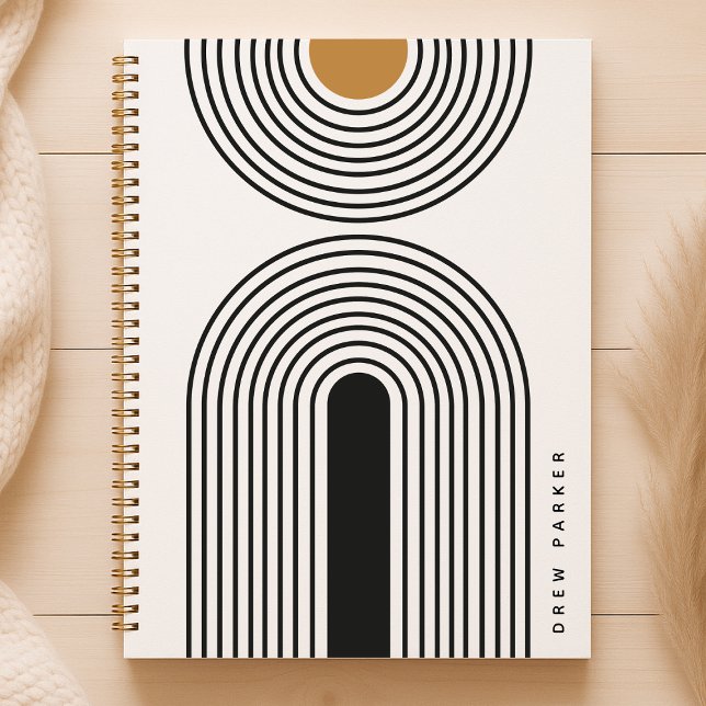 Mid Century Abstract Geometric Modern Minimalist Notebook (Creator Uploaded)