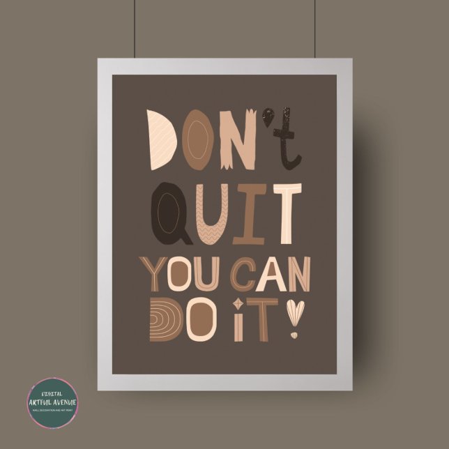 Mid Century Abstract Geometric Motivational Poster (Creator Uploaded)