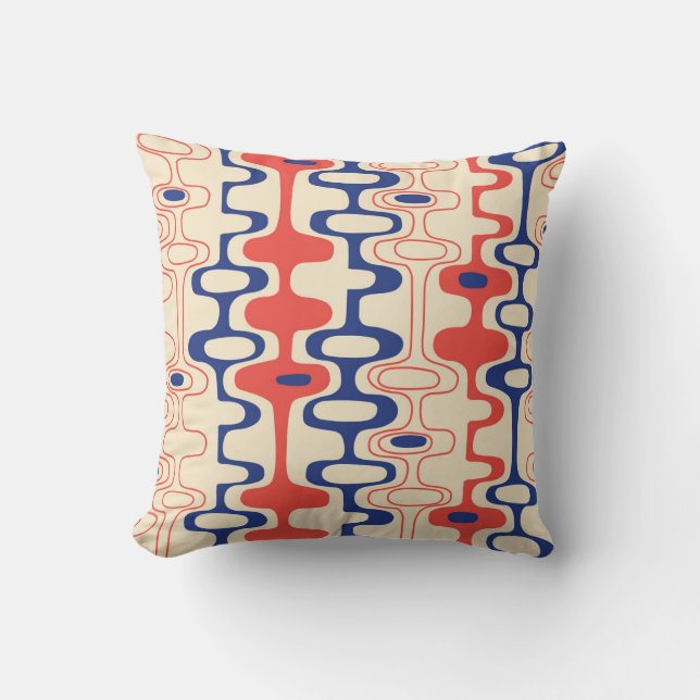 Mid-century abstract: modern seamless design. cushion (Front)