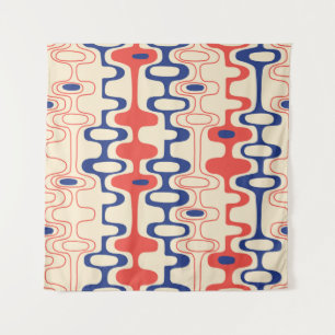 Mid-century abstract: modern seamless design. tapestry