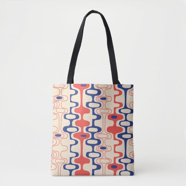 Mid-century abstract: modern seamless design. tote bag (Front)