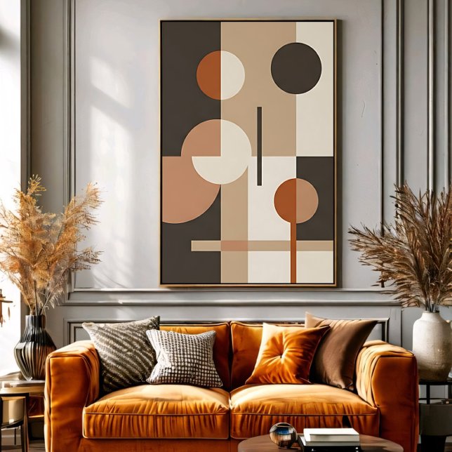 Mid-Century Abstract Neutral Tones Poster (Creator Uploaded)