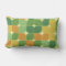 Mid Century Abstract Pattern Green Orange  