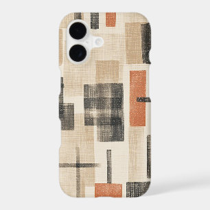 Mid Century Abstract Plaid