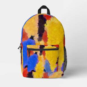Mid Century Abstract Printed Backpack