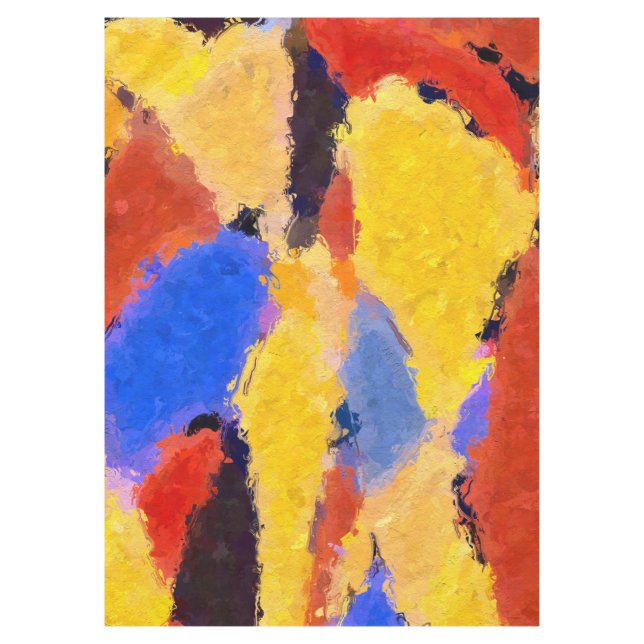 Mid Century Abstract Tablecloth (Front)