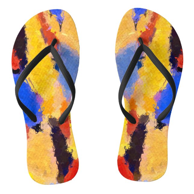 Mid Century Abstract Thongs (Footbed)
