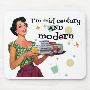 Mid Century and Modern Humourous Mouse Pad
