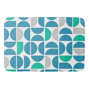 Mid Century Aquatic Tiles Bath Mat