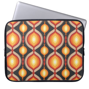Mid-century art: abstract geometric background. laptop sleeve
