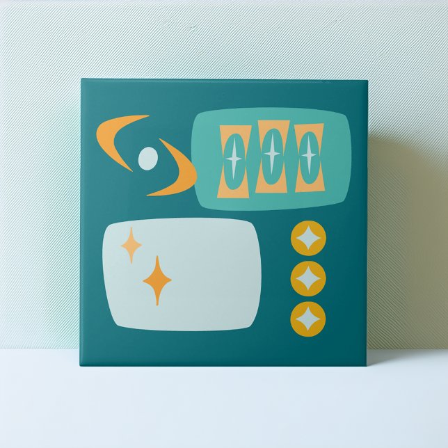 Mid Century Atomic Abstract Ceramic Tile (Creator Uploaded)