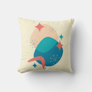 Mid-Century Atomic Age Abstract 17 Throw Pillow